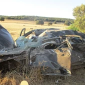 Estado en el quedó el vehículo tras el accidente de tráfico Estado en el quedó el vehículo tras el accidente de tráfico