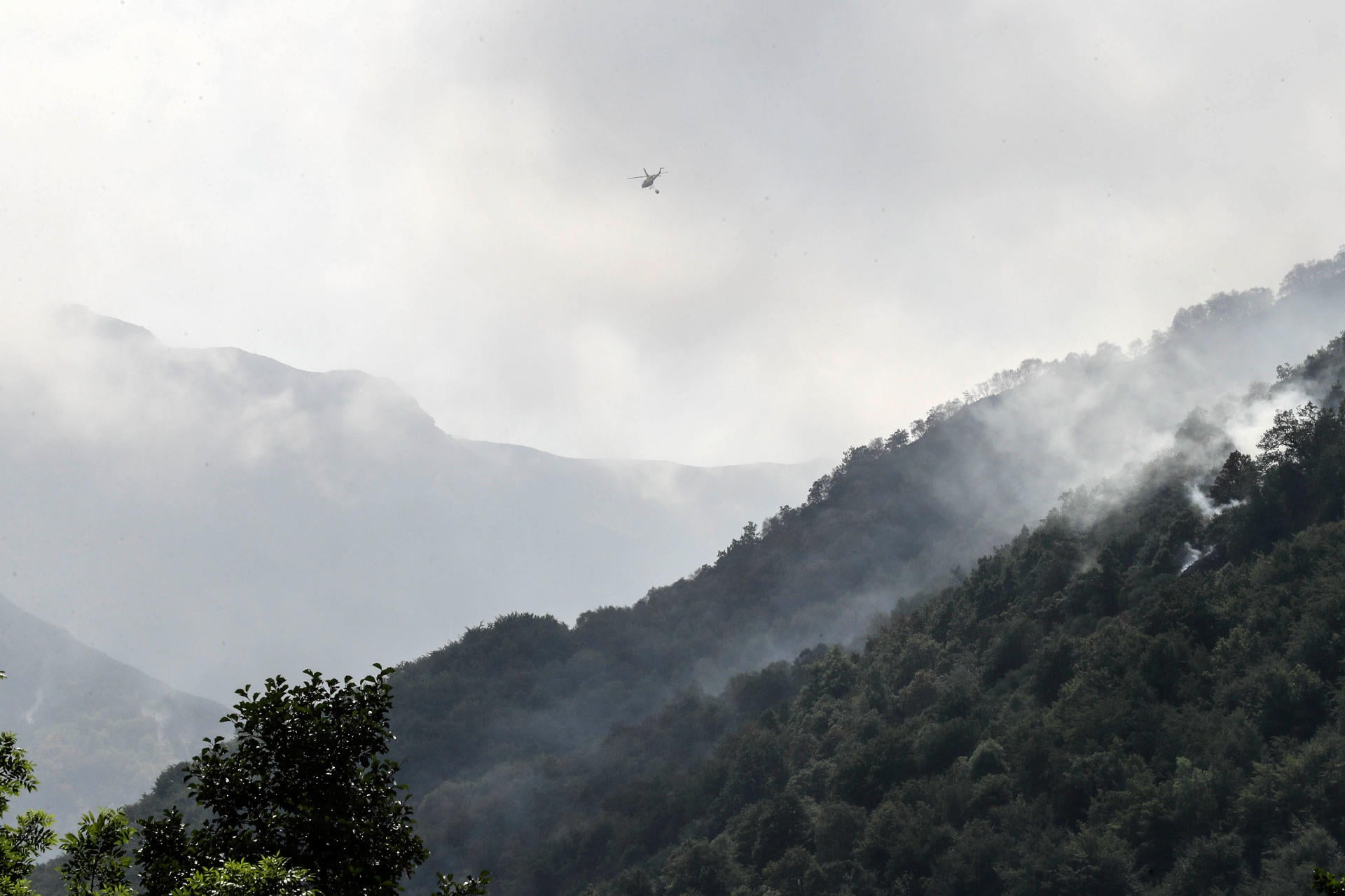 Ibias es el único incendio activo en Asturias Ibias es el único incendio activo en Asturias