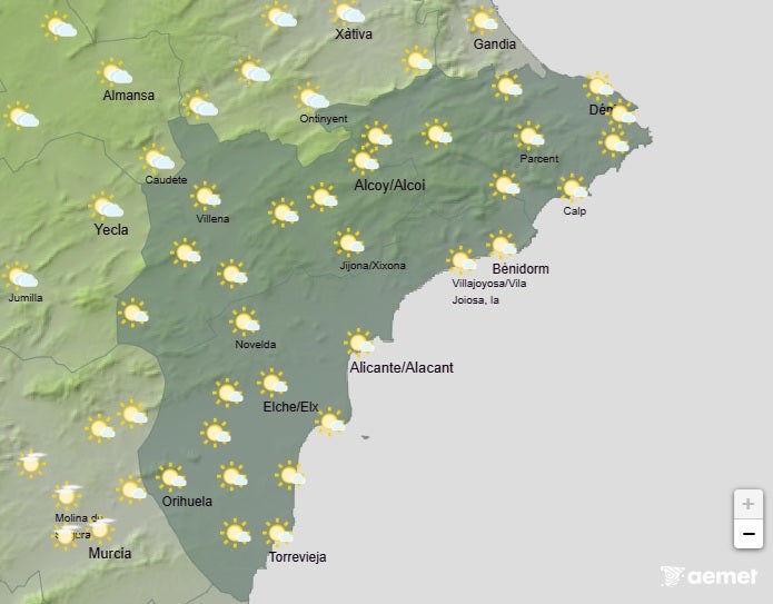 Las nubes pugnan con el sol este fin de semana por un espacio en el cielo de Elche, Crevillent y Santa Pola Las nubes pugnan con el sol este fin de semana por un espacio en el cielo de Elche, Crevillent y Santa Pola