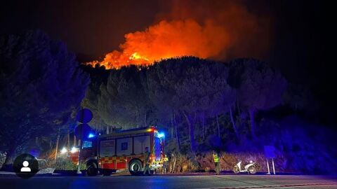 Incendio Monda