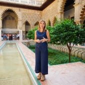 La gerente del Real Alcázar de Sevilla, Ana María Jáuregui durante la entrevista. - FRANCISCO J. OLMO / EUROPA PRESS