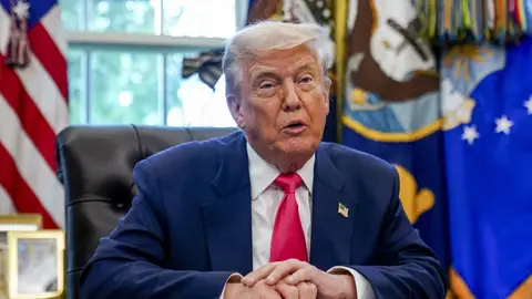 Donald Trump en una foto de archivo Donald Trump en una foto de archivo