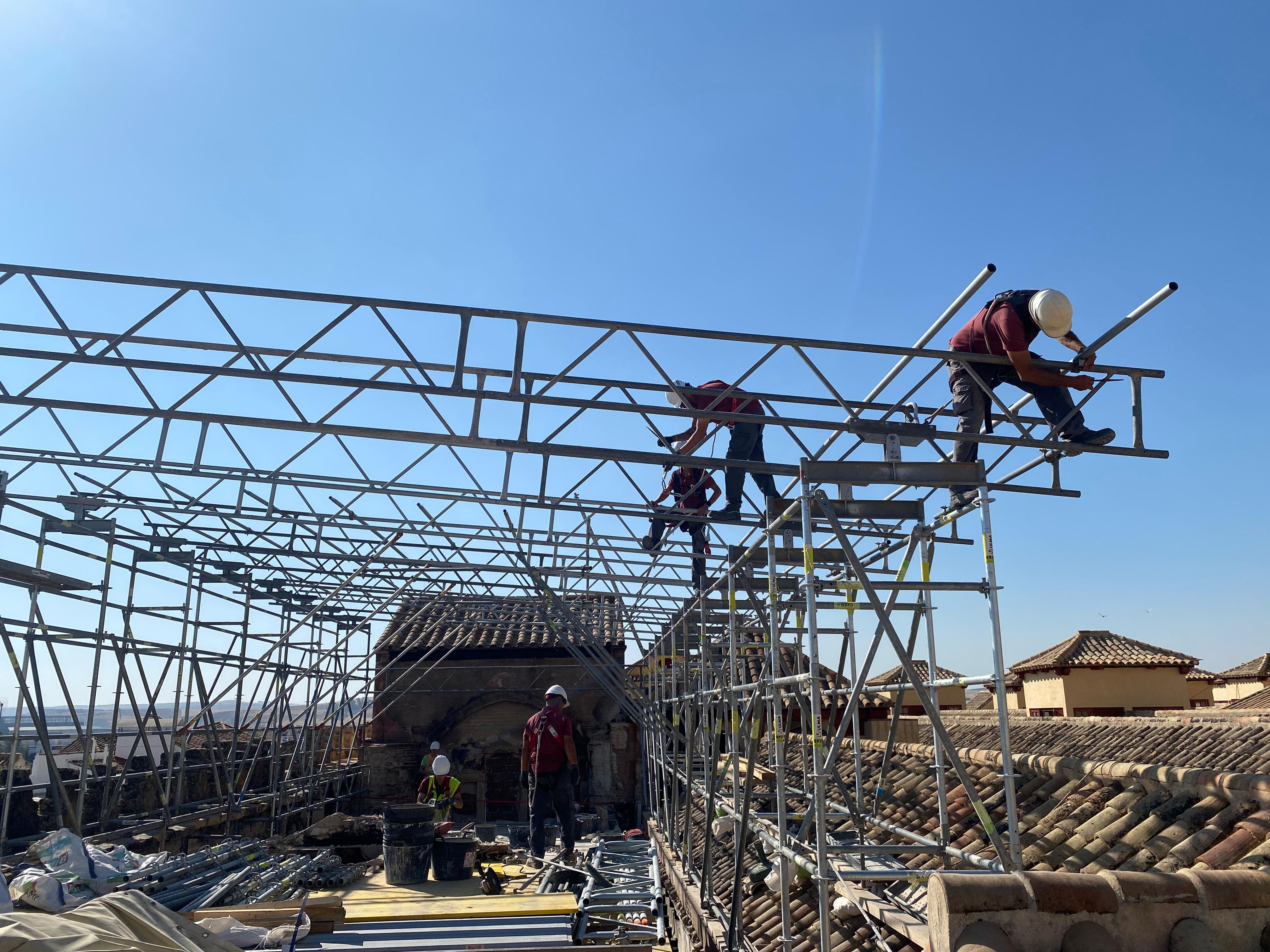 Los trabajos de la intervención de emergencia en la Mezquita-Catedral continúan a buen ritmo Los trabajos de la intervención de emergencia en la Mezquita-Catedral continúan a buen ritmo