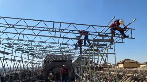 Los trabajos de la intervención de emergencia en la Mezquita-Catedral continúan a buen ritmo Los trabajos de la intervención de emergencia en la Mezquita-Catedral continúan a buen ritmo