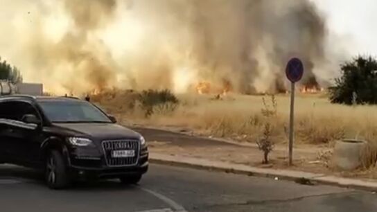 Incendio en la N-430 y La Granja en Ciudad Real