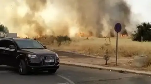 Incendio en la N-430 y La Granja en Ciudad Real Incendio en la N-430 y La Granja en Ciudad Real