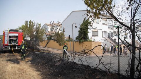 Incendio en la zona de La Granja Incendio en la zona de La Granja