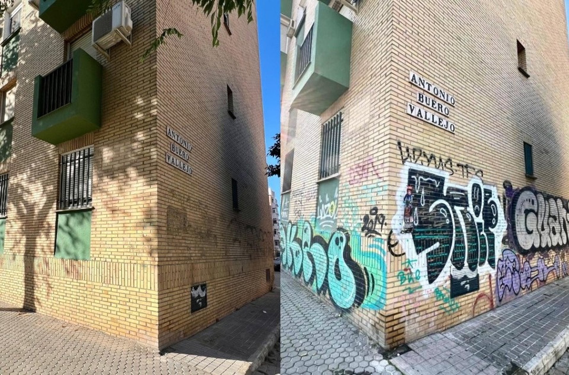 El Ayuntamiento elimina más de 14.434 pintadas de las calles en año y medio El Ayuntamiento elimina más de 14.434 pintadas de las calles en año y medio