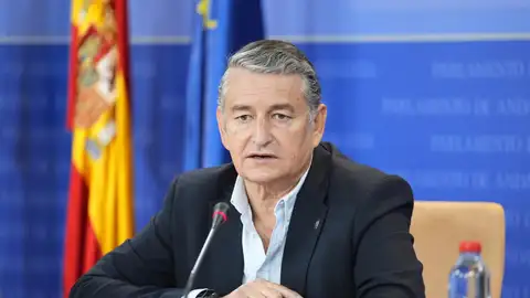 El consejero de la Presidencia, Interior, Diálogo Social y Simplificación Administrativa de la Junta de Andalucía, Antonio Sanz, en rueda de prensa. (Foto de archivo). - Joaquin Corchero - Europa Press El consejero de la Presidencia, Interior, Diálogo Social y Simplificación Administrativa de la Junta de Andalucía, Antonio Sanz, en rueda de prensa. (Foto de archivo). - Joaquin Corchero - Europa Press