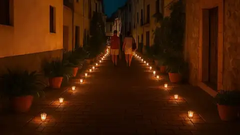 Soneja durante la Noche de las Velas. Soneja durante la Noche de las Velas.