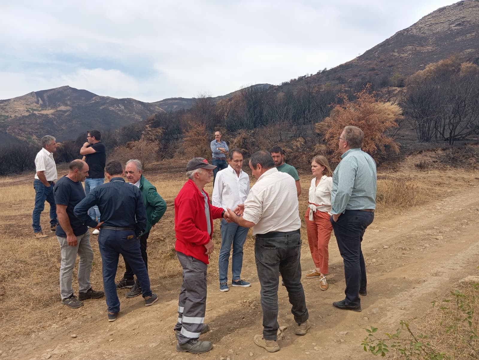La Junta se reúne con ganaderos afectados por los incendios en la Montaña Palentina para evaluar los daños a las instalaciones La Junta se reúne con ganaderos afectados por los incendios en la Montaña Palentina para evaluar los daños a las instalaciones