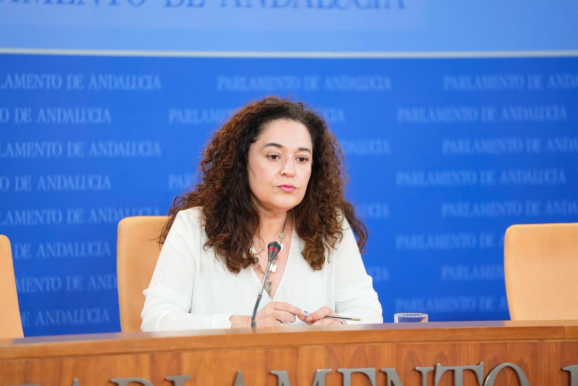 Archivo - La portavoz del Grupo Por Andalucía, Inma Nieto, en rueda de prensa en el Parlamento andaluz. (Foto de archivo). - JOAQUÍN CORCHERO/EUROPA PRESS - Archivo Archivo - La portavoz del Grupo Por Andalucía, Inma Nieto, en rueda de prensa en el Parlamento andaluz. (Foto de archivo). - JOAQUÍN CORCHERO/EUROPA PRESS - Archivo
