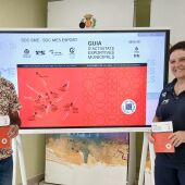 Xus Madrigal, regidor d'esports, i Eva Salvador, cap del servei d'esports