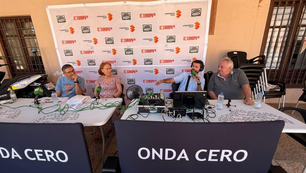 David Hurtado, Anastasia Pérez, Emilio Hidalgo y Eloy Ortiz en un momento del programa