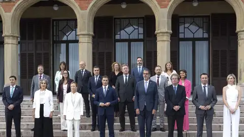 Lehendakari, consejeros y autoridades guipuzcoanas antes del consejo de gobierno Lehendakari, consejeros y autoridades guipuzcoanas antes del consejo de gobierno