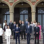 Lehendakari, consejeros y autoridades guipuzcoanas antes del consejo de gobierno Lehendakari, consejeros y autoridades guipuzcoanas antes del consejo de gobierno