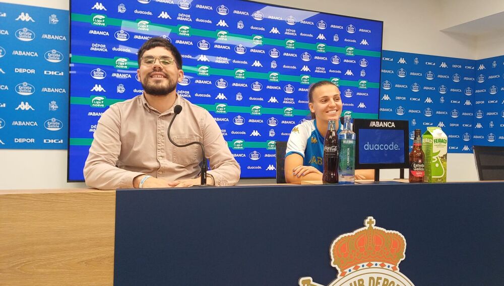 Kevin Cabado y Marisa Martínez, del Deportivo Abanca