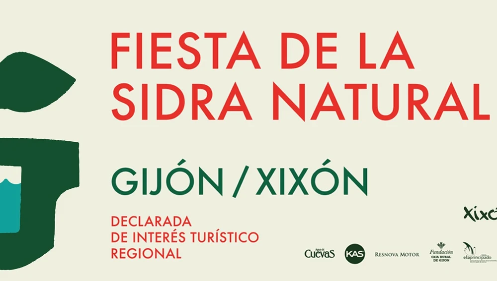 Cartel de la Fiesta de la Sidra Natural de Gijón en 2025 Cartel de la Fiesta de la Sidra Natural de Gijón en 2025