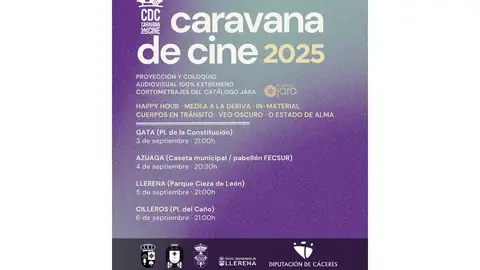 La Caravana de Cine extremeña se desplaza la próxima semana a las comarcas de Sierra de Gata y Campiña Sur La Caravana de Cine extremeña se desplaza la próxima semana a las comarcas de Sierra de Gata y Campiña Sur