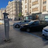 Maquina expendedora de ticket de la ORA en Elche. 