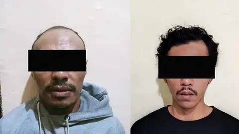Fotografía de los dos detenidos por la Policía indonesia que han confesado haber planeado el asesinato de Matilde Muñoz, la española desaparecida desde hace dos meses en la isla de Lombok (Indonesia). Fotografía de los dos detenidos por la Policía indonesia que han confesado haber planeado el asesinato de Matilde Muñoz, la española desaparecida desde hace dos meses en la isla de Lombok (Indonesia).