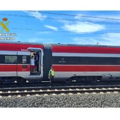 Tren parado en Argamasilla de Calatrava Tren parado en Argamasilla de Calatrava