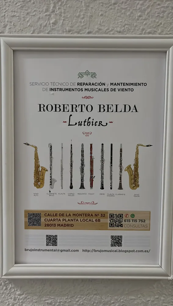 Cartel del luthier Roberto Belda Cartel del luthier Roberto Belda