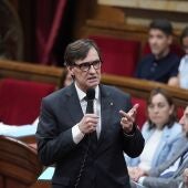El presidente de la Generalitat, Salvador Illa/ DAVID ZORRAKINO - EUROPA PRESS