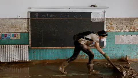 Imagen de archivo de un colegio afectado por la dana en Sedaví. Imagen de archivo de un colegio afectado por la dana en Sedaví.
