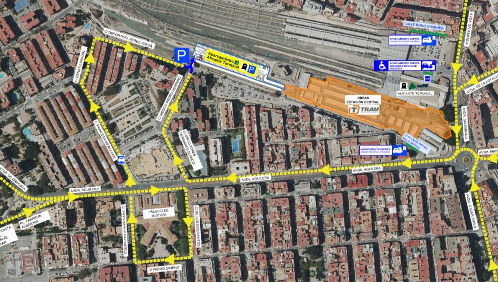 Acceso al aparcamiento de vehículos