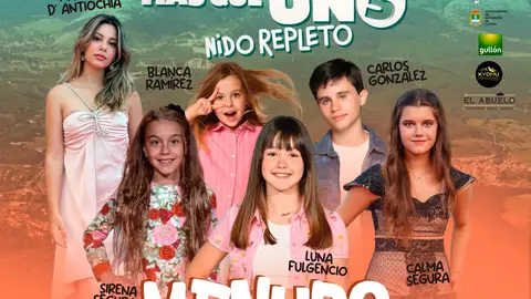 El elenco infantil al completo de ‘Padre no hay más que uno’, con AMGu en Guardo .