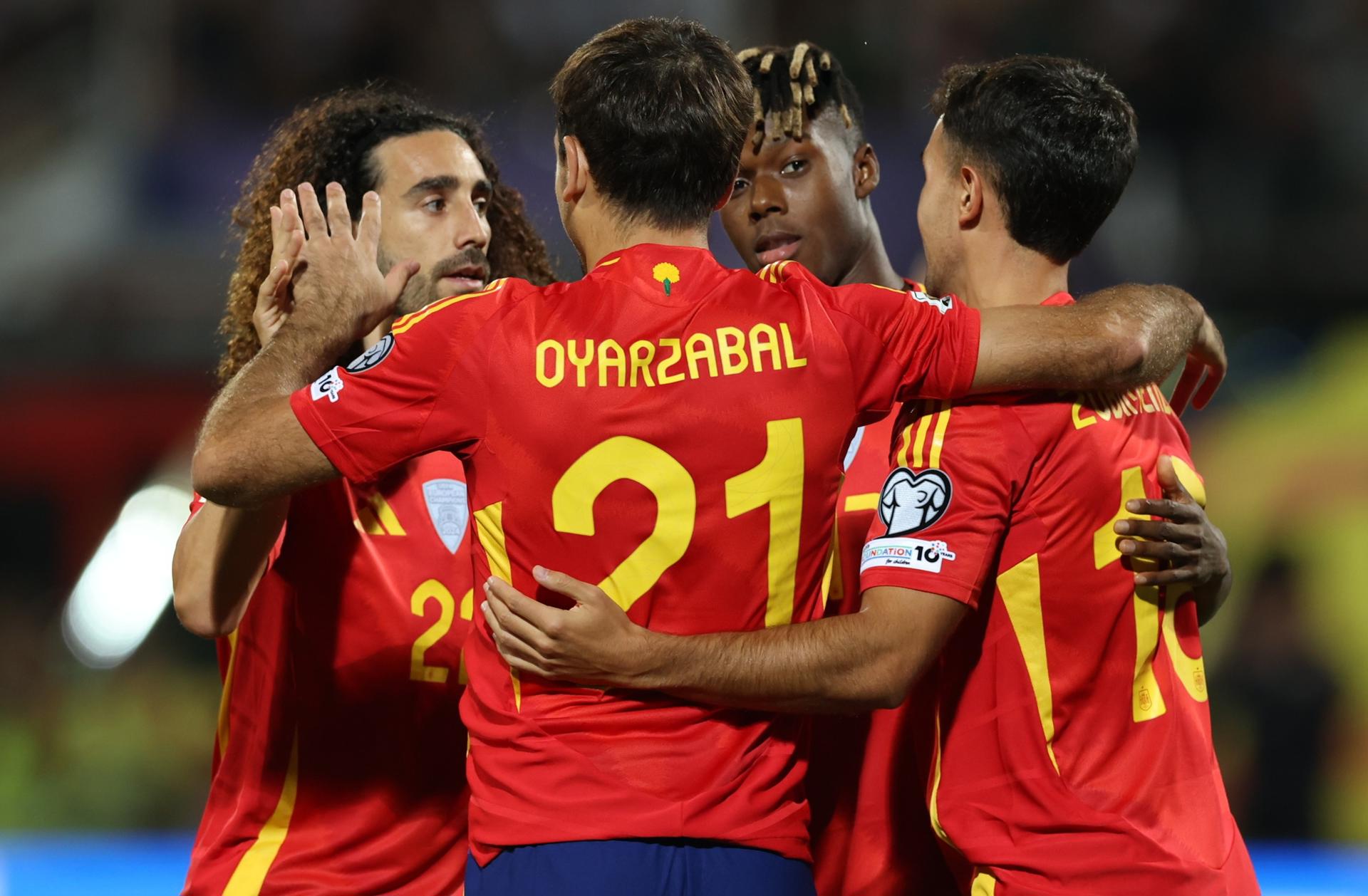 España arranca su camino hacia el Mundial con una contundente victoria ante Bulgaria España arranca su camino hacia el Mundial con una contundente victoria ante Bulgaria