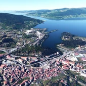 Imagen aérea de Redondela. Imagen aérea de Redondela.