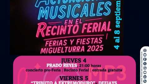Ferias y fiestas de Migueltrra 2025