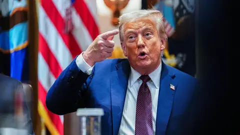 Donald Trump en una foto de archivo Donald Trump en una foto de archivo