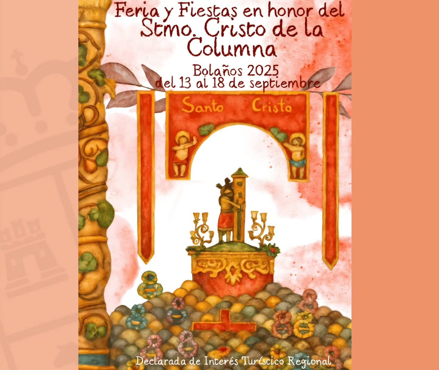 Bolaños de Calatrava se prepara para celebrar su Feria y Fiestas en honor al Santísimo Cristo de la Columna Bolaños de Calatrava se prepara para celebrar su Feria y Fiestas en honor al Santísimo Cristo de la Columna