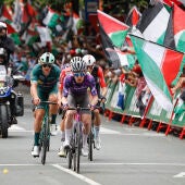 Imágenes del final de la etapa de La Vuelta el pasado 3 de septiembre 