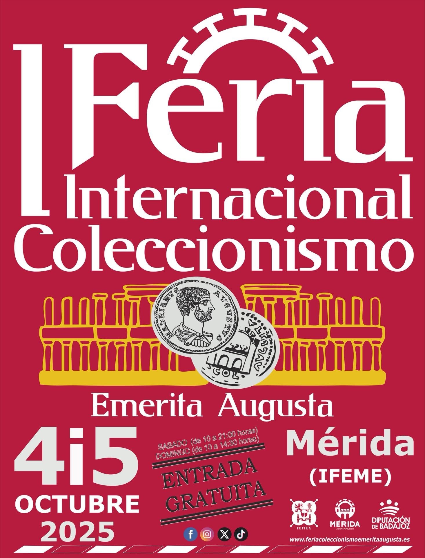 La I Feria Internacional de Coleccionismo se desarrollará en Mérida los días 4 y 5 de octubre La I Feria Internacional de Coleccionismo se desarrollará en Mérida los días 4 y 5 de octubre