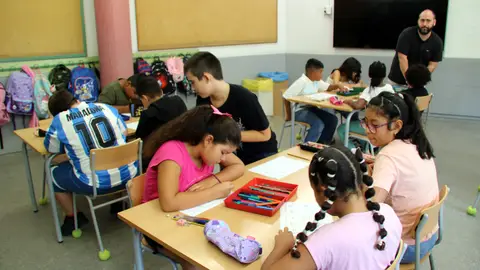 Imatge d'una aula de l'escola Ponent de Granollers Imatge d'una aula de l'escola Ponent de Granollers