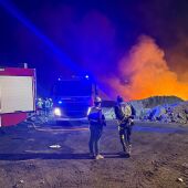 Incendio declarado en la noche del 10 se septiembre de 2025 en el PIERS de Arico, Tenerife
