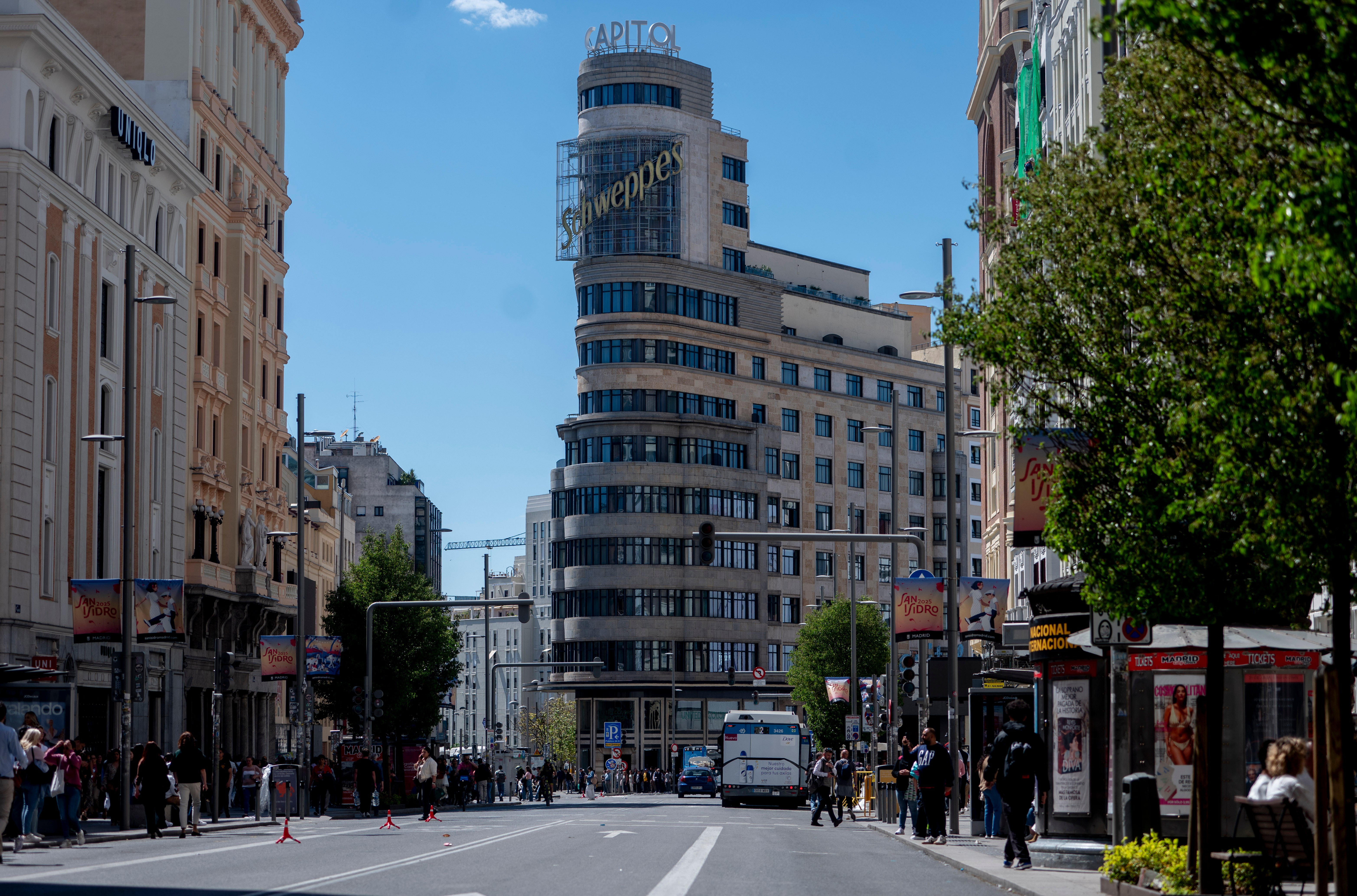 Imagen de la Gran Vía de Madrid Imagen de la Gran Vía de Madrid