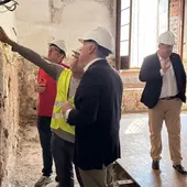 El alcalde ha visitado las obras del convento de las Terreras El alcalde ha visitado las obras del convento de las Terreras