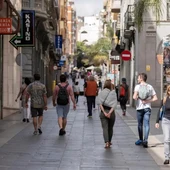 Calle comercial en Santa Cruz de Tenerife Calle comercial en Santa Cruz de Tenerife