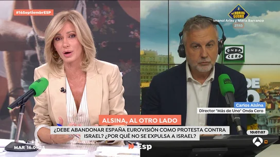 Alsina en Espejo Público: "Si Israel quiere demostrar que lo que se dice es falso, que abra las puertas a la prensa internacional" Alsina en Espejo Público: "Si Israel quiere demostrar que lo que se dice es falso, que abra las puertas a la prensa internacional"