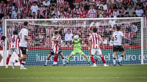 Imagen del partido del domingo