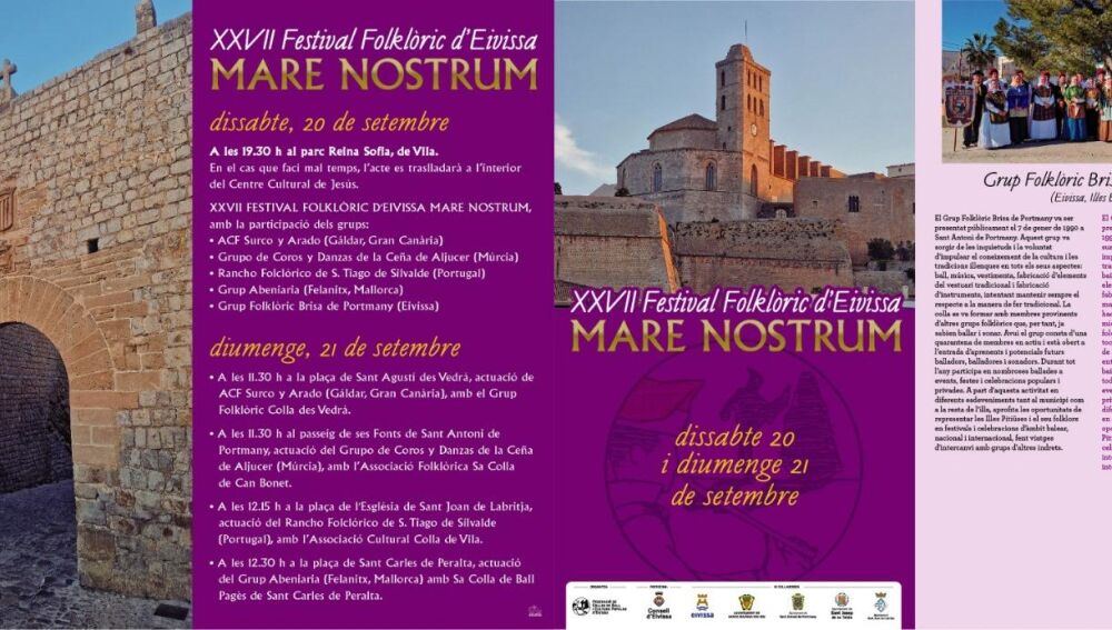 Cartel informativo del Festival Mare Nostrum