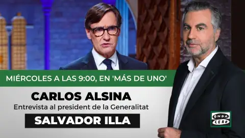 Carlos Alsina entrevista a Salvador Illa en 'Más de uno'