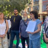 Representantes de la Plataforma Toledo por Palestina.