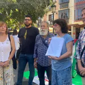 Representantes de la Plataforma Toledo por Palestina. Representantes de la Plataforma Toledo por Palestina.