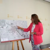 Ana González en el Ayuntamiento de Chiclana Ana González en el Ayuntamiento de Chiclana